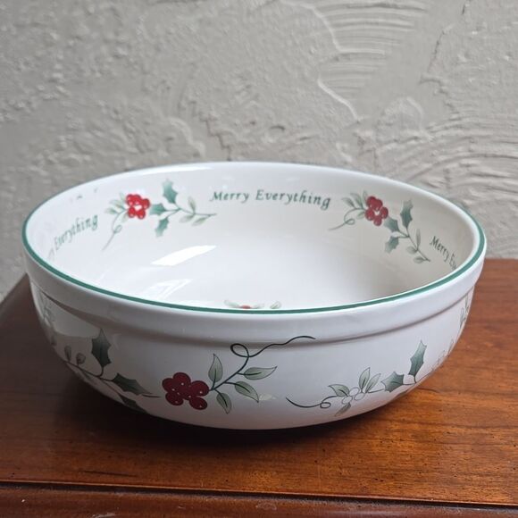 PFALTZGRAFF WINTERBERRY MERRY EVERYTHING BOWL - Picture 2 of 7